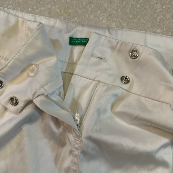 United Colors of Benetton Skirt Sz 42 White - Picture 3 of 8